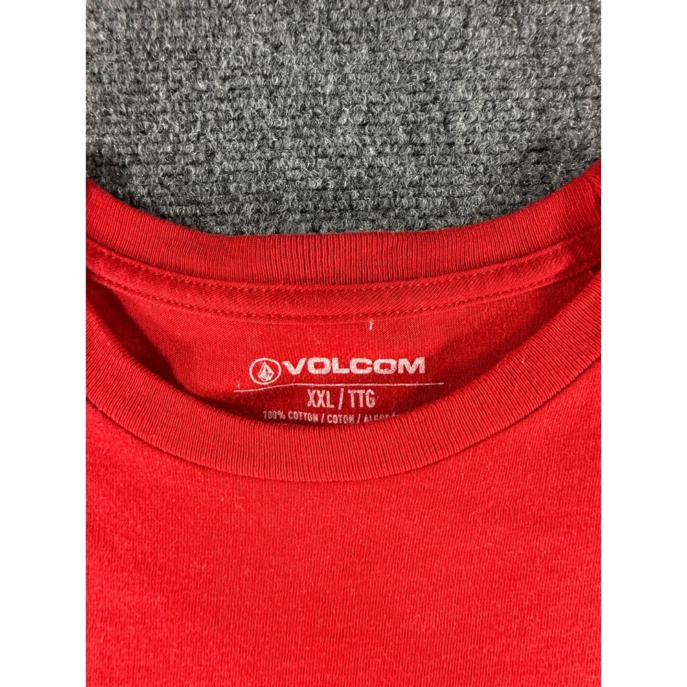 Volcom Stone Co True To This Graphic T-Shirt Mens XXL Red Short Sleeve Cotton - Picture 5 of 7